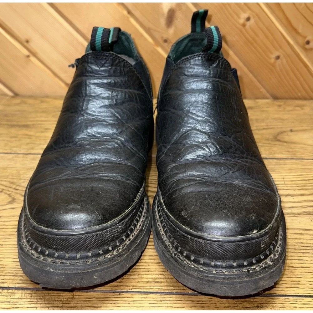 Georgia Giant Romeo Men's 12M Black‎ Leather Ankle Slip On WP Boots Work GR270